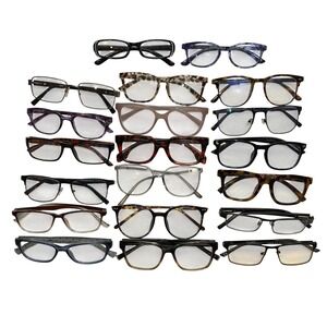 Lot Of 20 Mixed Brand Reading & Blue Light Glasses Unisex OS Multicolor Bundle